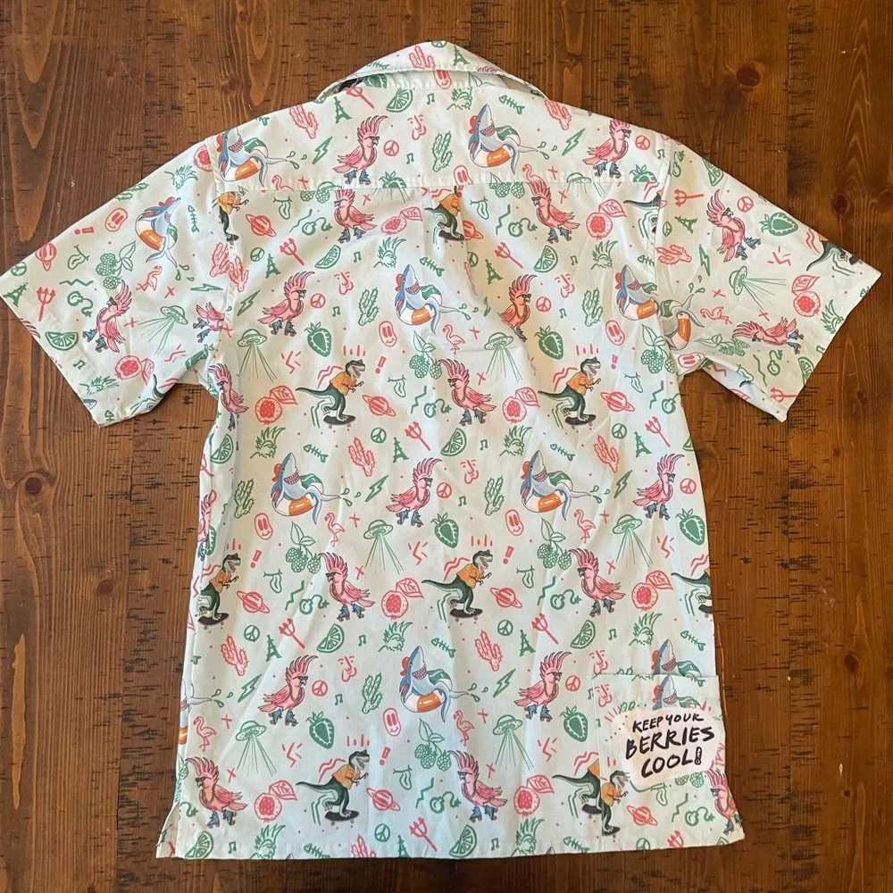 SHINESTY Fruit Smash Men's Graphic Print Shirt. Size Small. - Picture 3 of 3